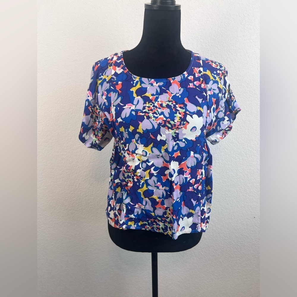 Anthropologie Maeve Floral Baby Doll Blouse size XS